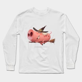 Pig witch Long Sleeve T-Shirt